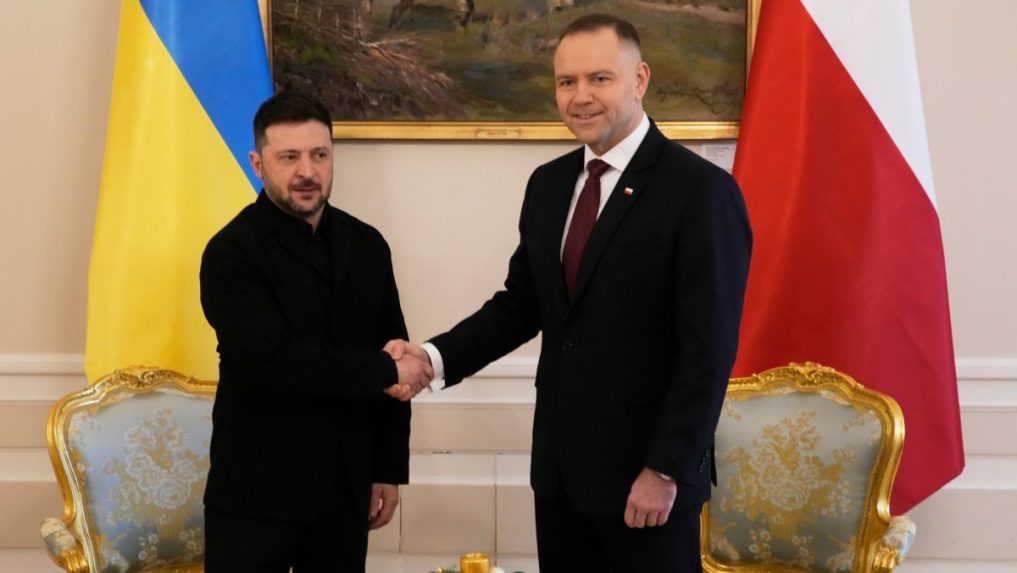 Poľský prezident Karol Nawrocki s ukrajinským prezidentom Volodymyrom Zelenským.