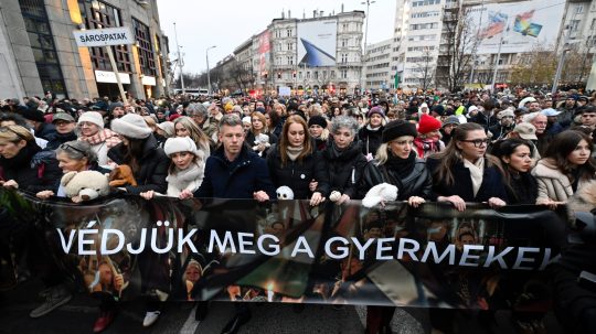 protest v Budapešti