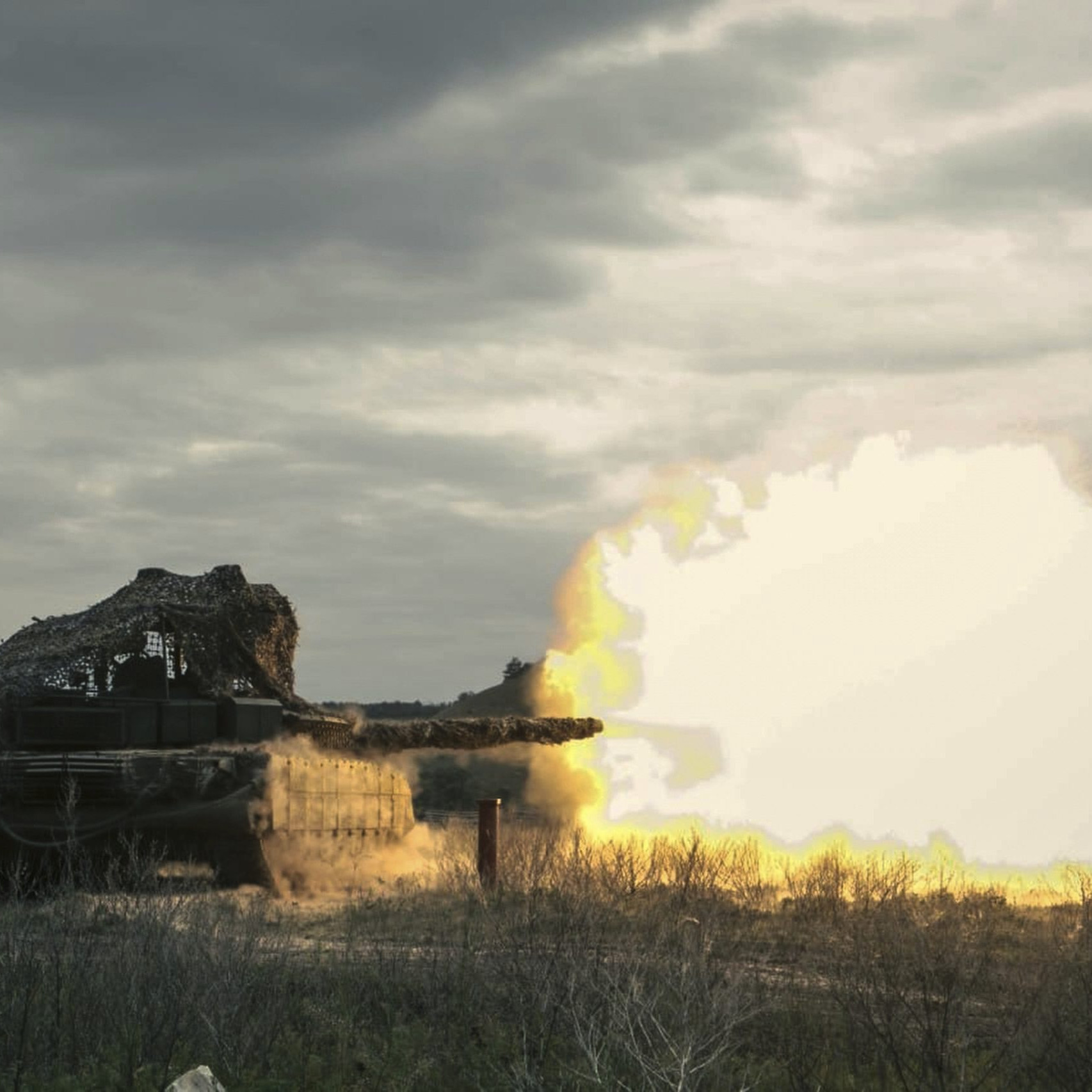 Ruský tank na Ukrajine