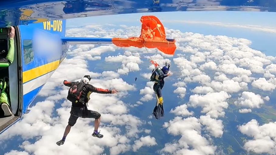 parašutista v Austrálii