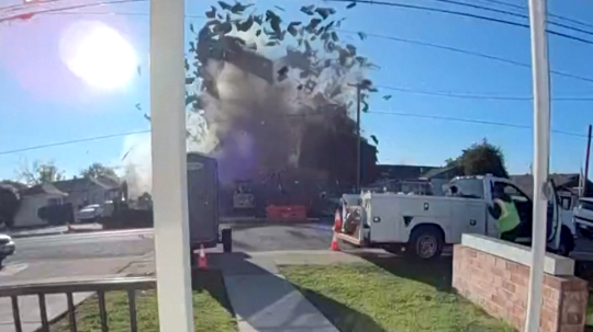 Explózia v Kalifornii.