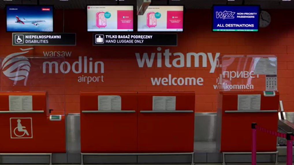 Na snímke letisko vo Varšave.