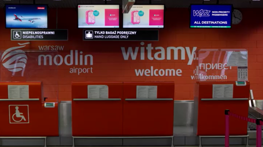 Na snímke letisko vo Varšave.