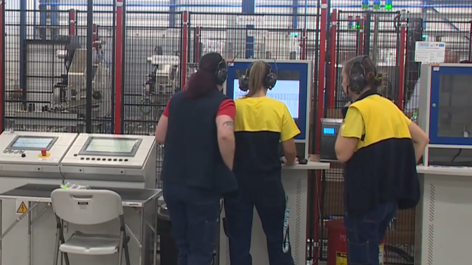 pracovníci v závode