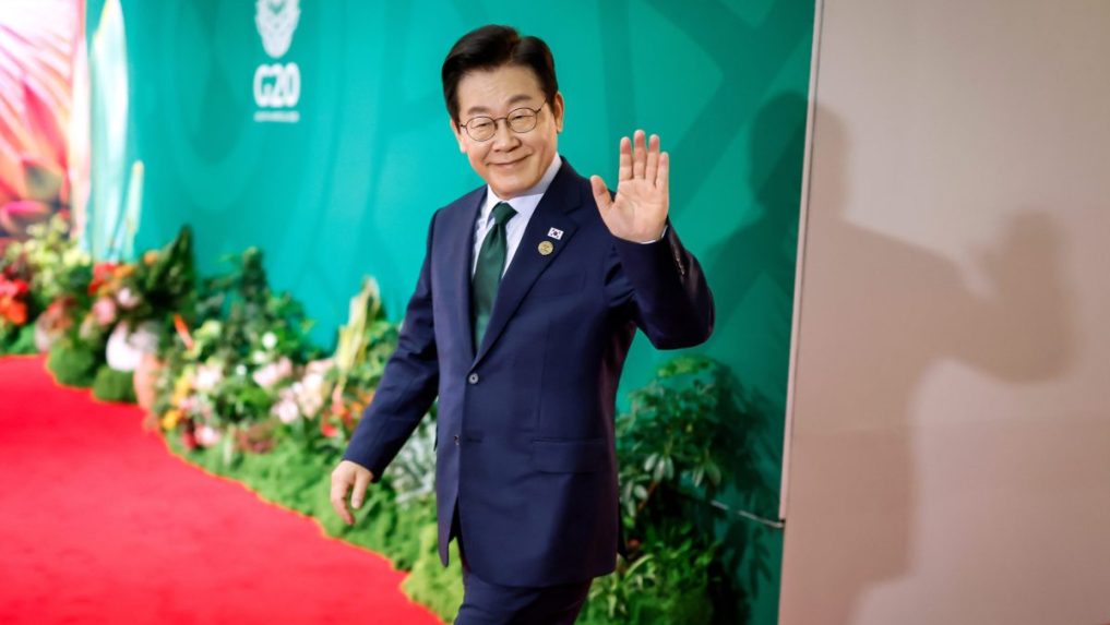 Na snímke juhokórejský prezident I Če-mjong.