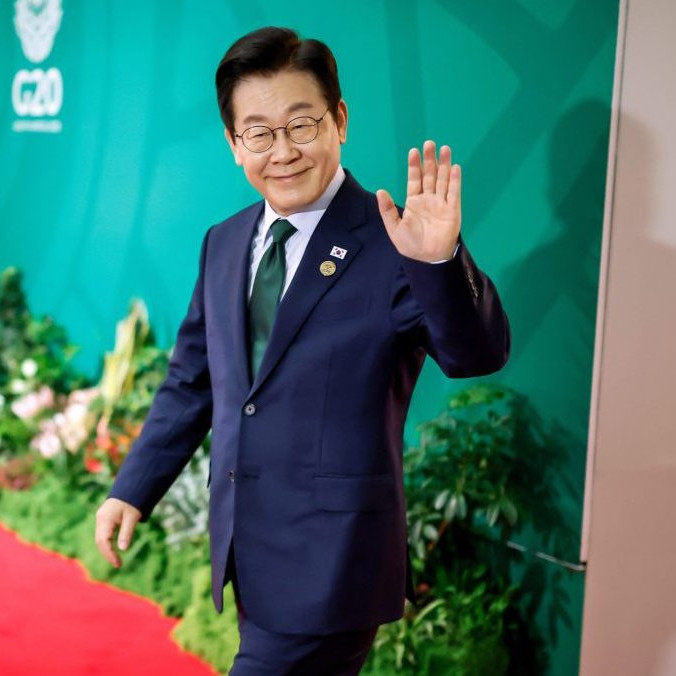 Na snímke juhokórejský prezident I Če-mjong.