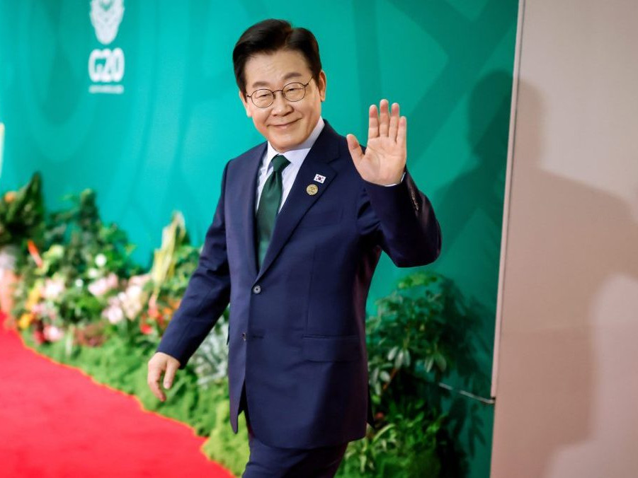 Na snímke juhokórejský prezident I Če-mjong.