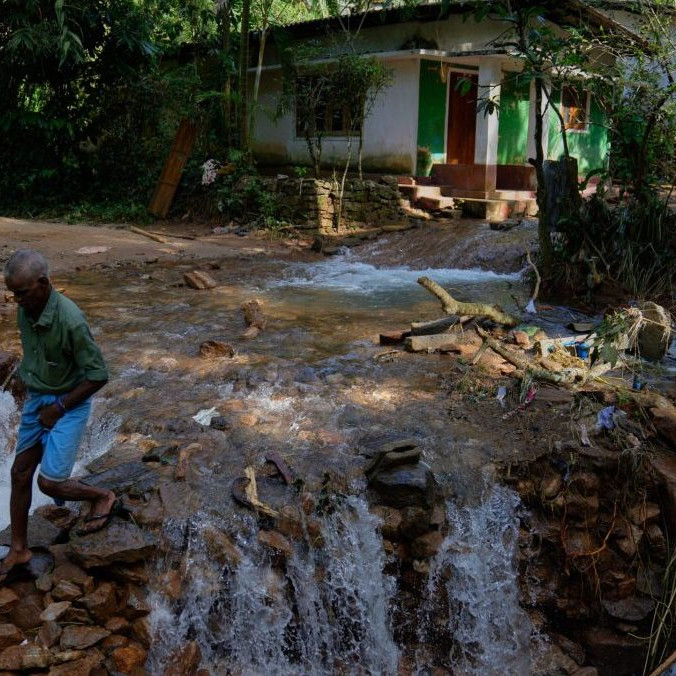 Záplavy na Sri Lanke.