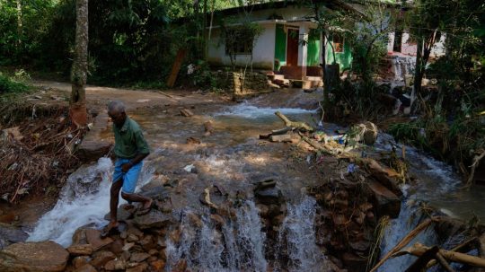Záplavy na Sri Lanke.