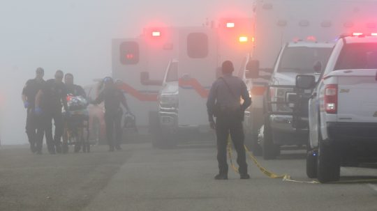 miesto pádu lietadla v Texase