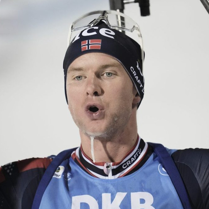 Nórsky biatlonista Johan-Olav Botn.