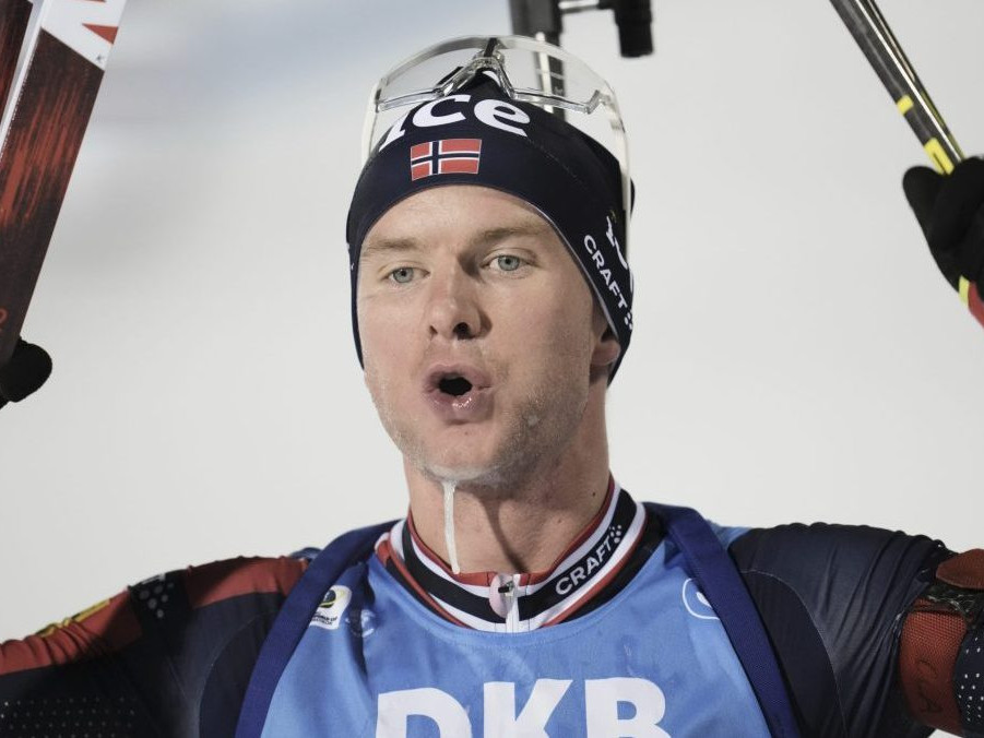 Nórsky biatlonista Johan-Olav Botn.