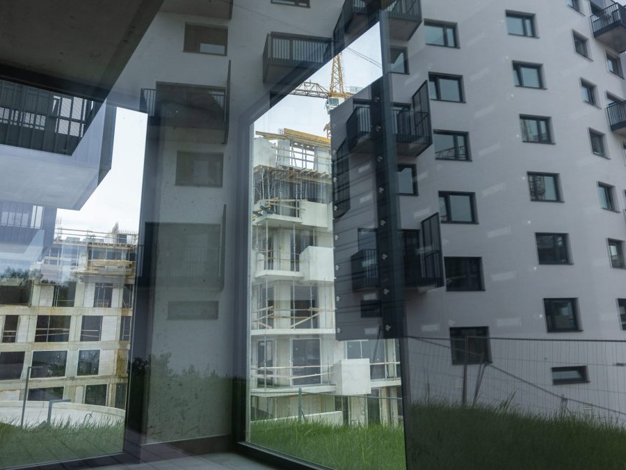 Na snímke výstavba bytoviek v Žiline.