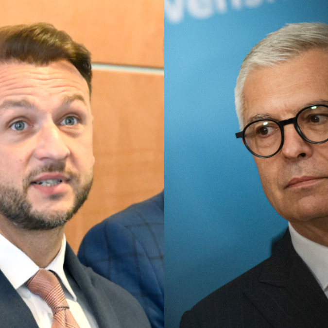 Matúš Šutaj Eštok a Ivan Korčok.