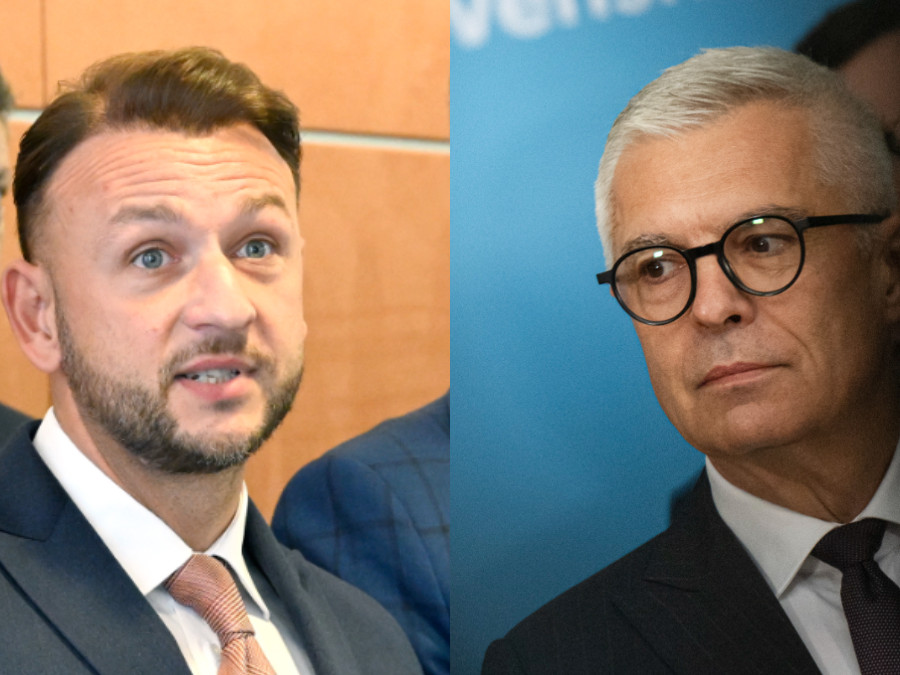 Matúš Šutaj Eštok a Ivan Korčok.