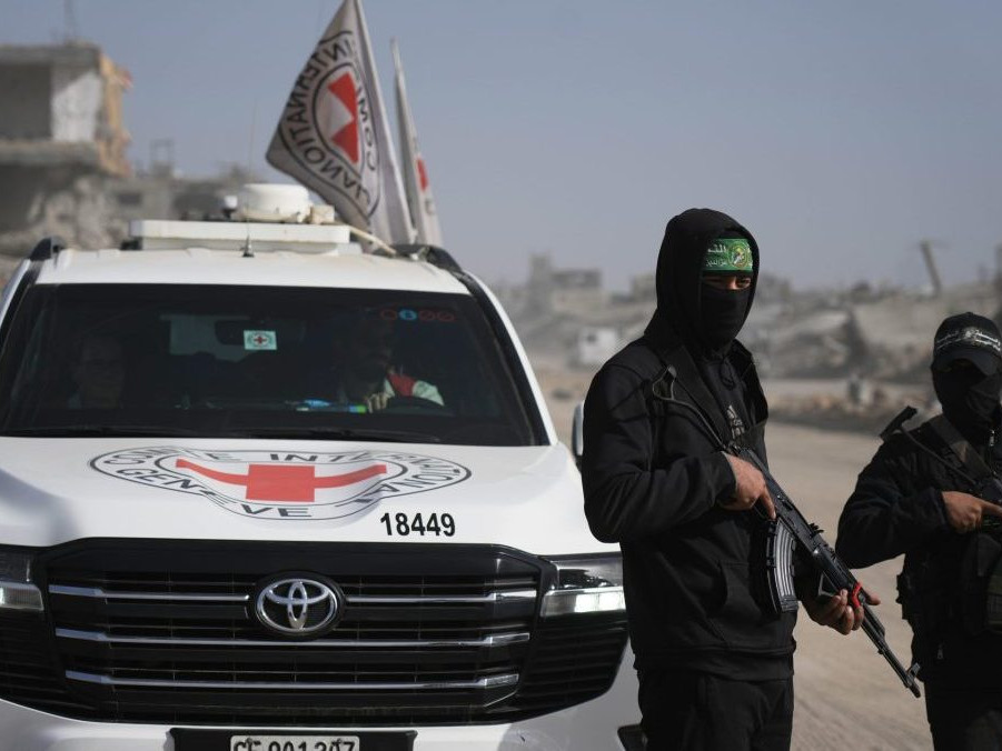 Na snímke príslušníci Hamasu.