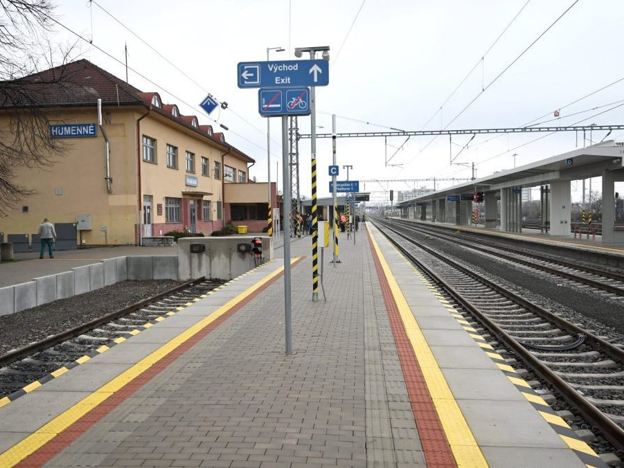 Železničná stanica v Humennom.