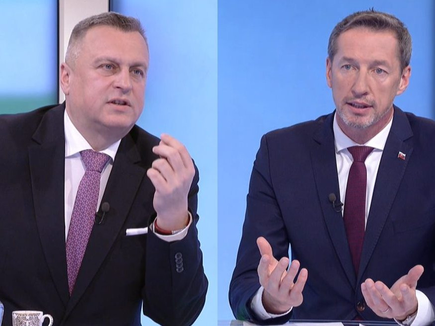 Andrej Danko a Milan Majerský v diskusnej relácii STVR O 5 minút 12.