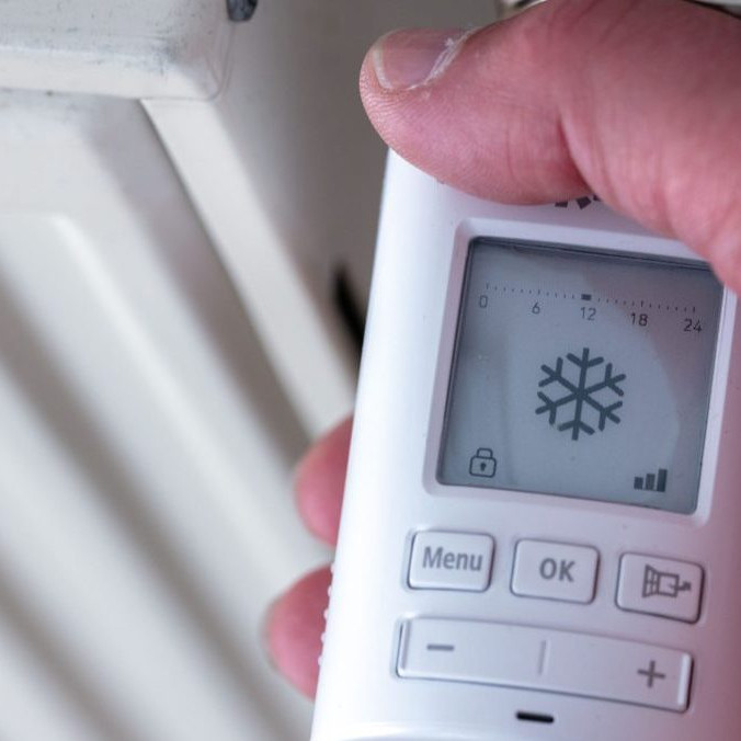 Na ilustračnej snímke termostat na radiátore.