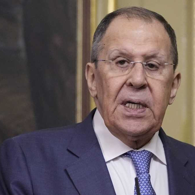 Na snímke Sergej Lavrov.