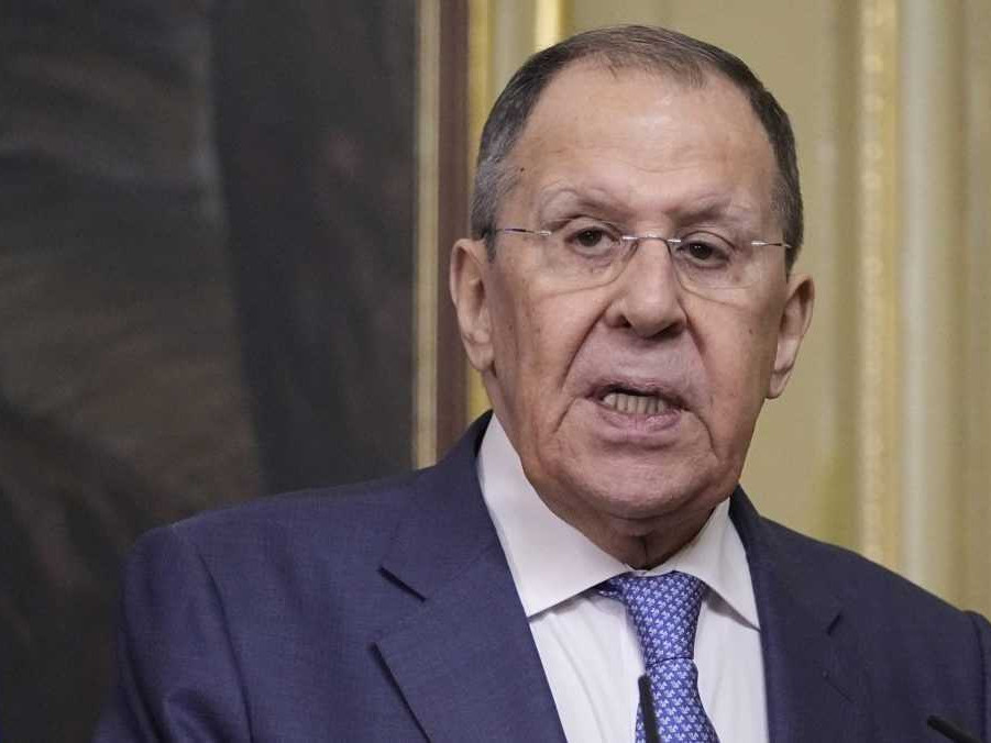Na snímke Sergej Lavrov.
