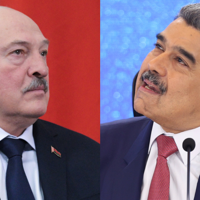 Zľava Alexandr Lukašenko a Nicolas Maduro.