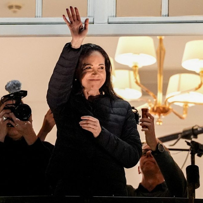 Na snímke María Corina Machadová.