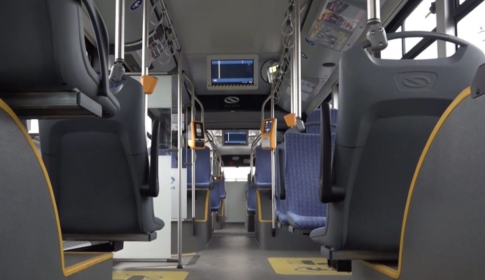 interiér MHD v Prešove