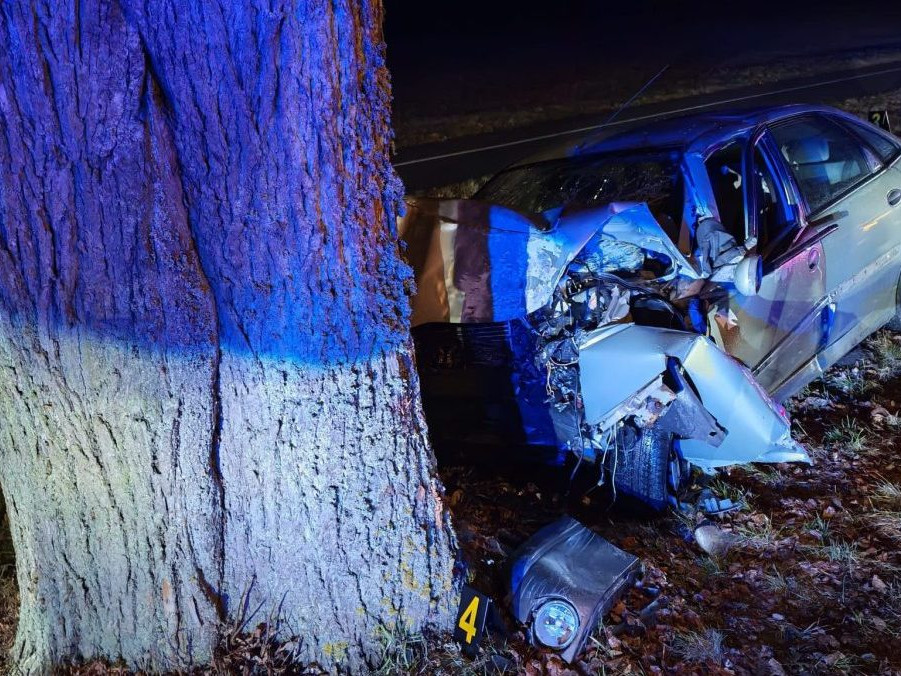 auto narazillo do stromu