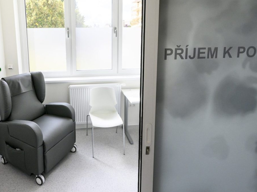 Na snímke pôrodnica v nemocnici v Litoměřicíiach.