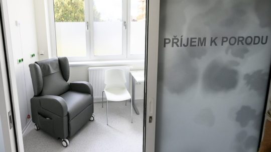 Na snímke pôrodnica v nemocnici v Litoměřicíiach.