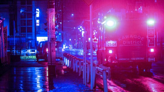 Svetlá záchranárskeho auta