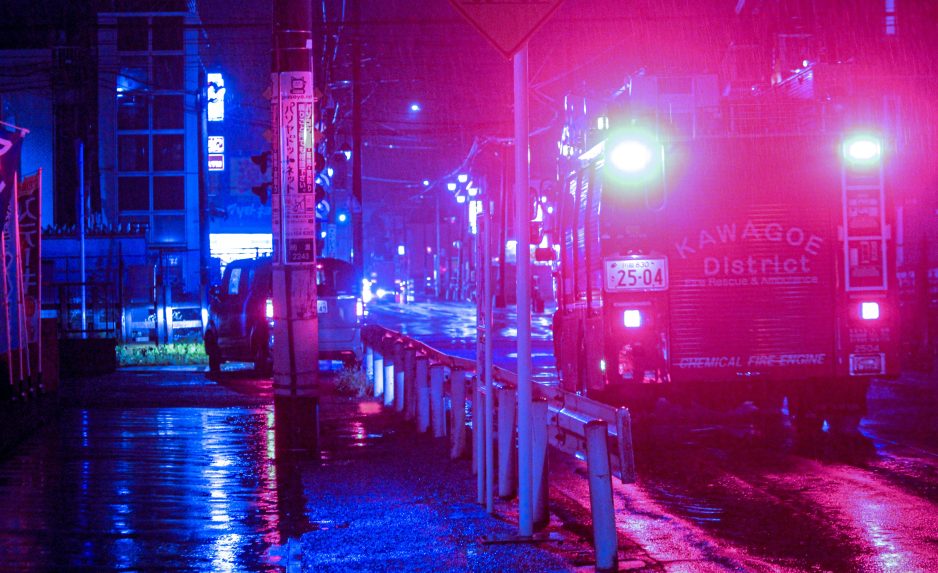 Svetlá záchranárskeho auta