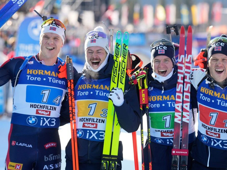 Víťazné nórske kvarteto.