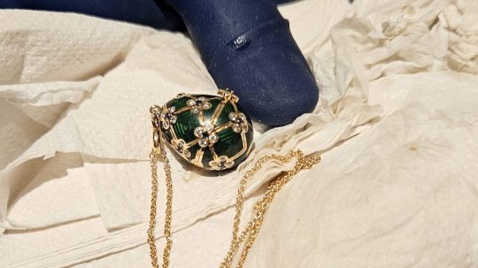 Fabergého vajce, ktoré zlodej prehltol.