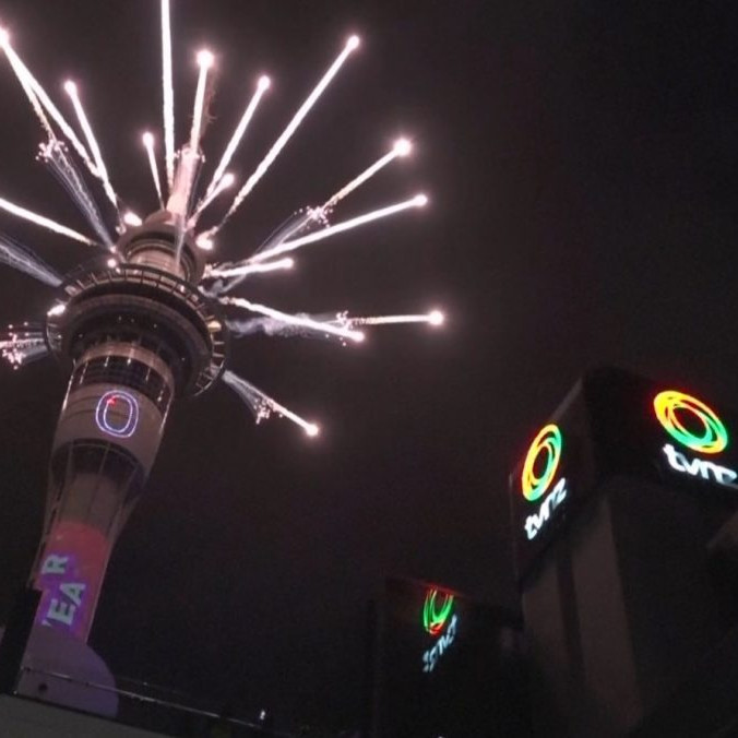 Na snímke ohňostroj na Novom Zélande.