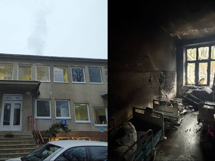 V nemocnici v Levoči vypukol požiar: Začalo horieť v jednej z izieb, kde boli hospitalizovaní pacienti