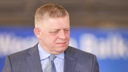 Robert Fico na samite EÚ.