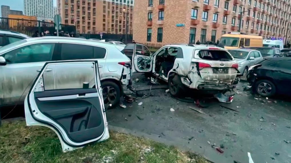 miesto výbuchu v Moskve