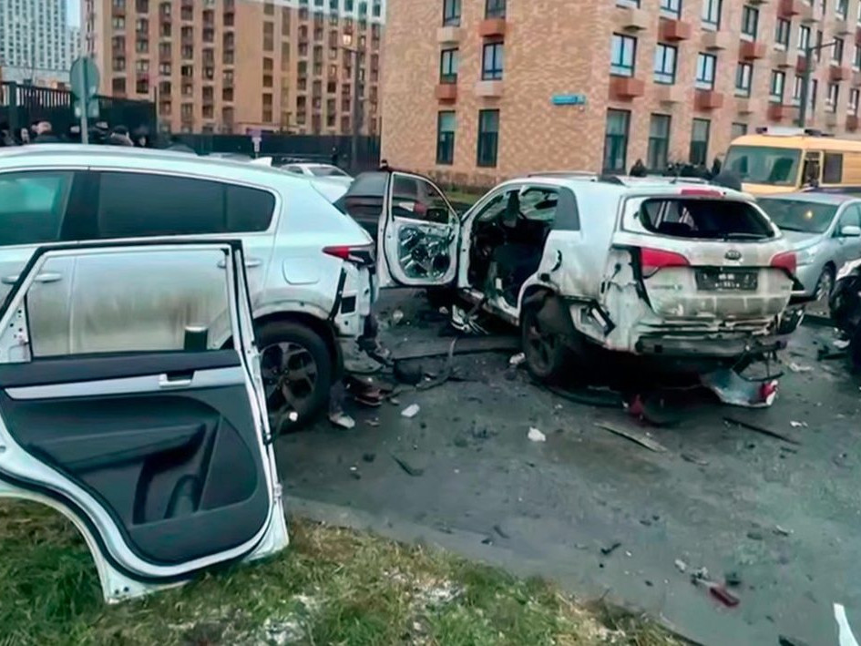 miesto výbuchu v Moskve