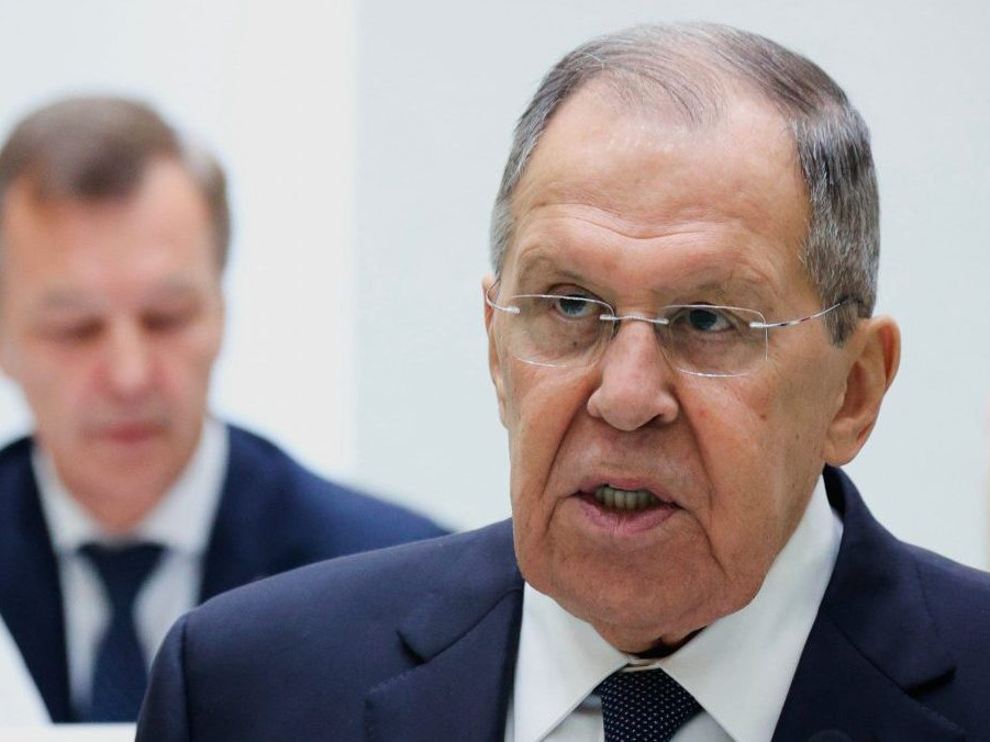 Na snímke Sergej Lavrov.