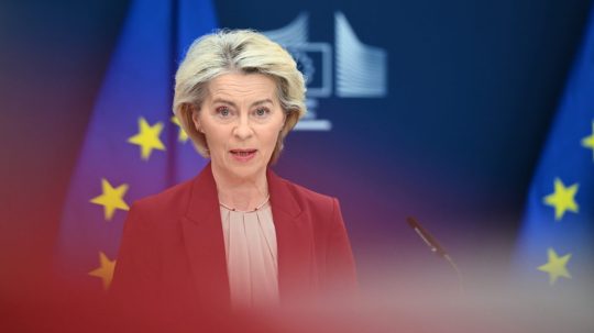 Na snímke Ursula von der Leyenová.