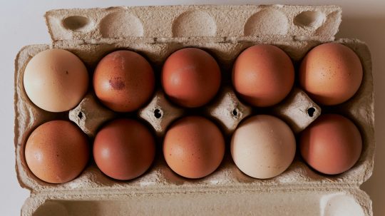 Vajcia v kartónovom obale.