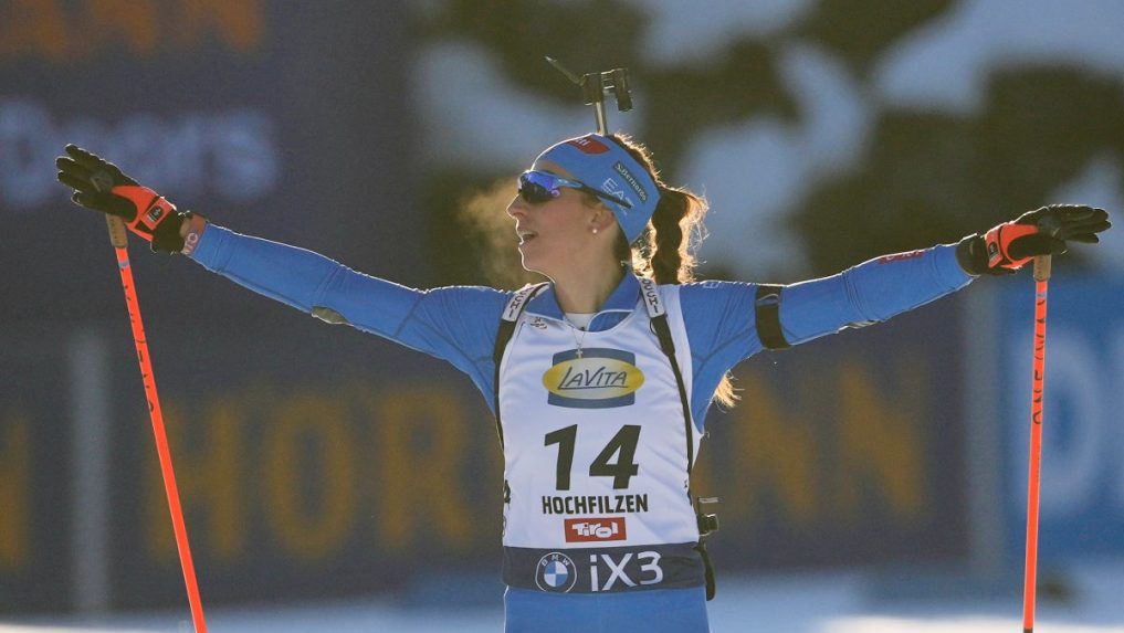 Talianska biatlonistka Lisa Vittozzi.