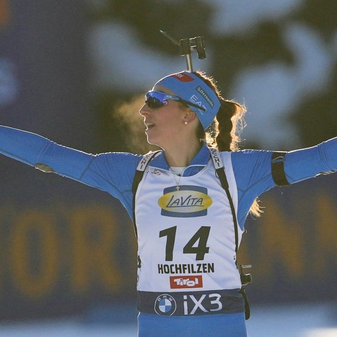 Talianska biatlonistka Lisa Vittozzi.
