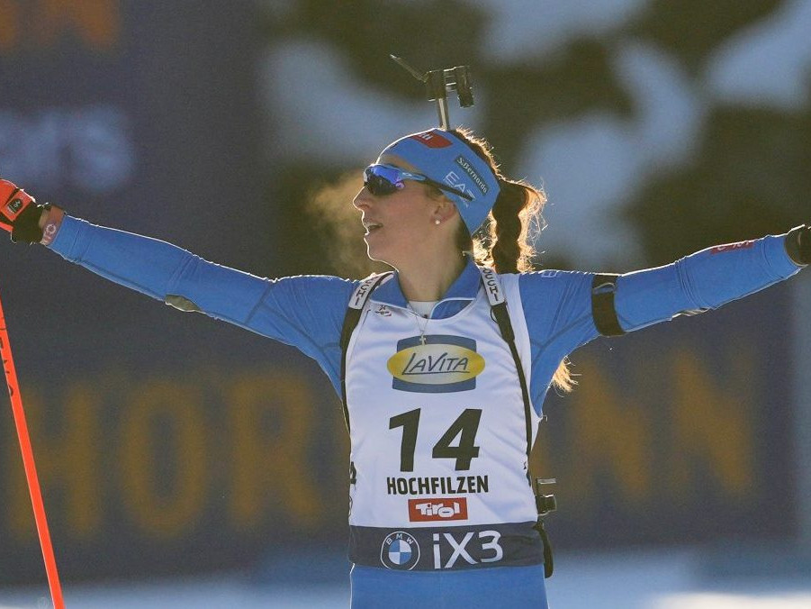 Talianska biatlonistka Lisa Vittozzi.