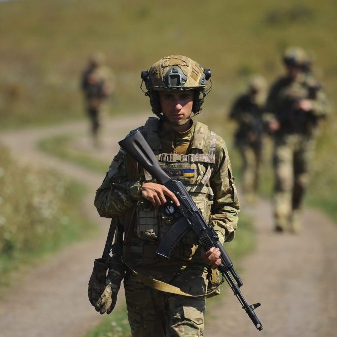 Na ilustračnej snímke ukrajinskí vojaci.