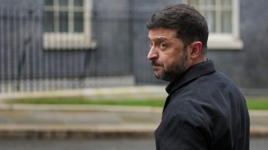 Na snímke Volodymyr Zelenskyj.