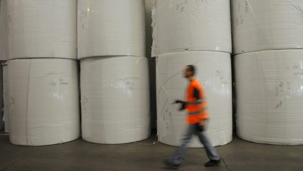 Ilustračná snímka skladu papiera.