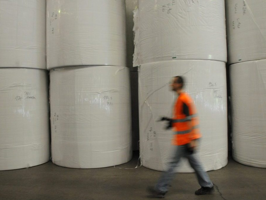 Ilustračná snímka skladu papiera.